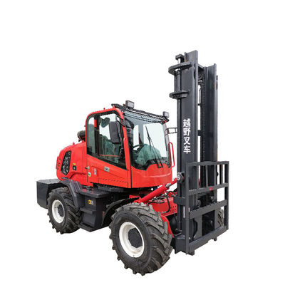 Vorkheftruck voor ruw terrein 3,5 ton Korte as Steun EPA4, EuroV, gesloten cabine